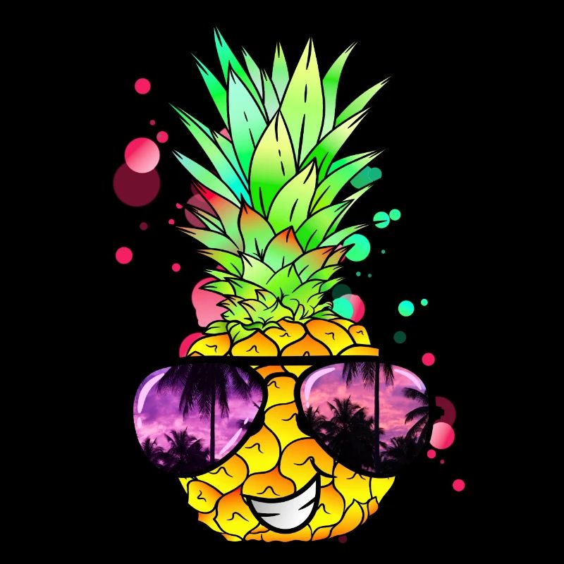 Pineapple cool colorful tangy
