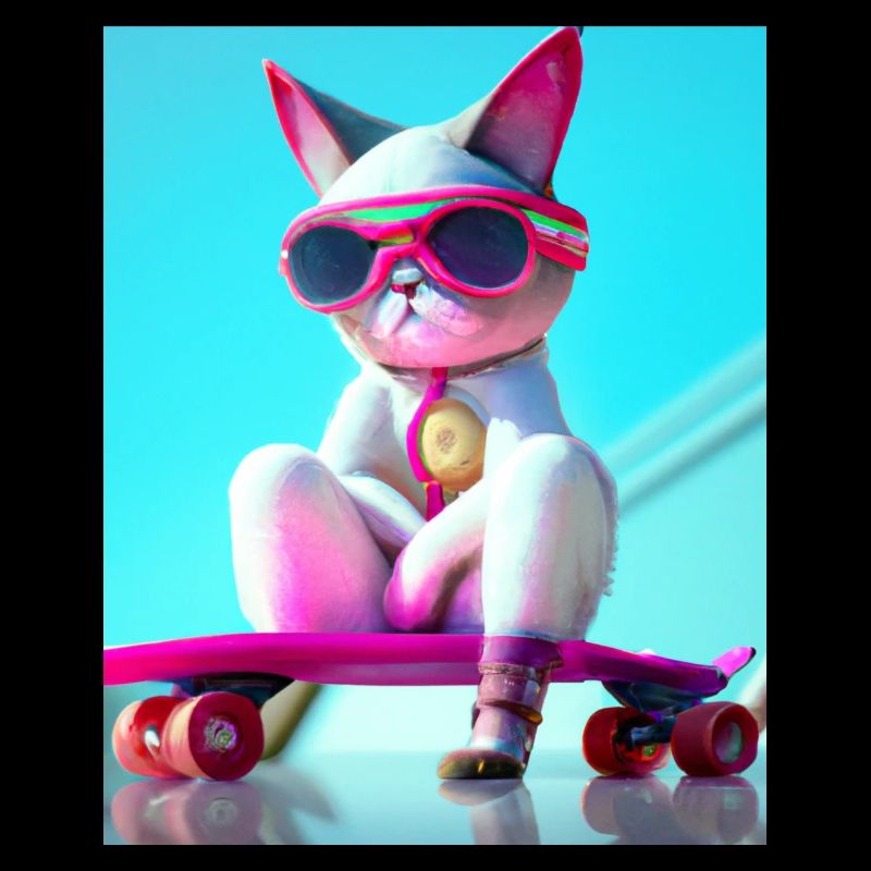 Cool Skateboard Cats