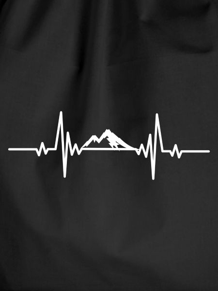 Heartbeat snowy mountain peaks