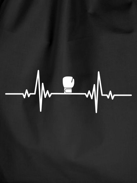 Heartbeat black boxing glove