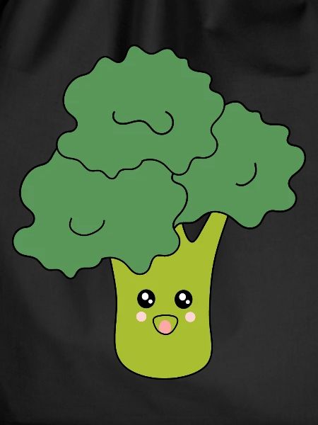 Kawaii Broccoli Vegetables vegan