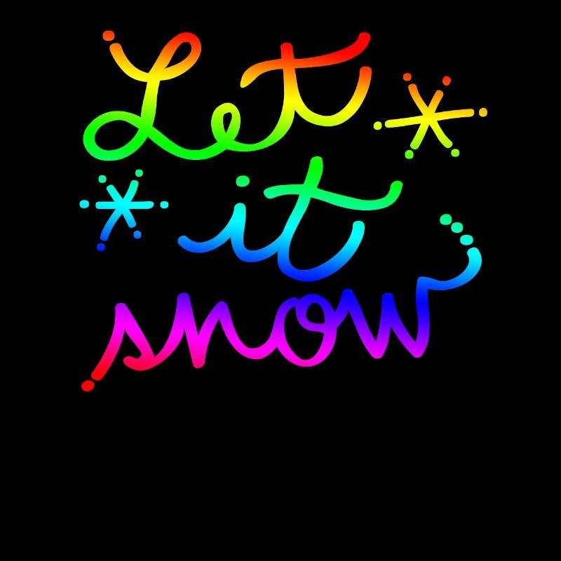 Let it snow snowfall gift idea hiver