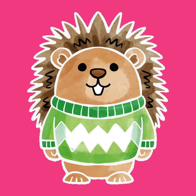 Pull Hérisson Blanc