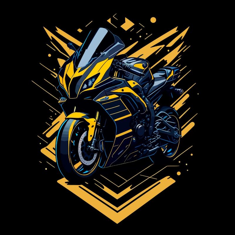 Sportmotorrad-Illustration