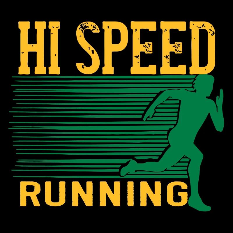 HI SPEED RUNNING vector design