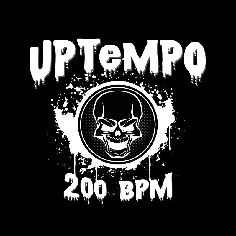 Uptempo Musik bei 200 BPM Raver Techno Geschenk