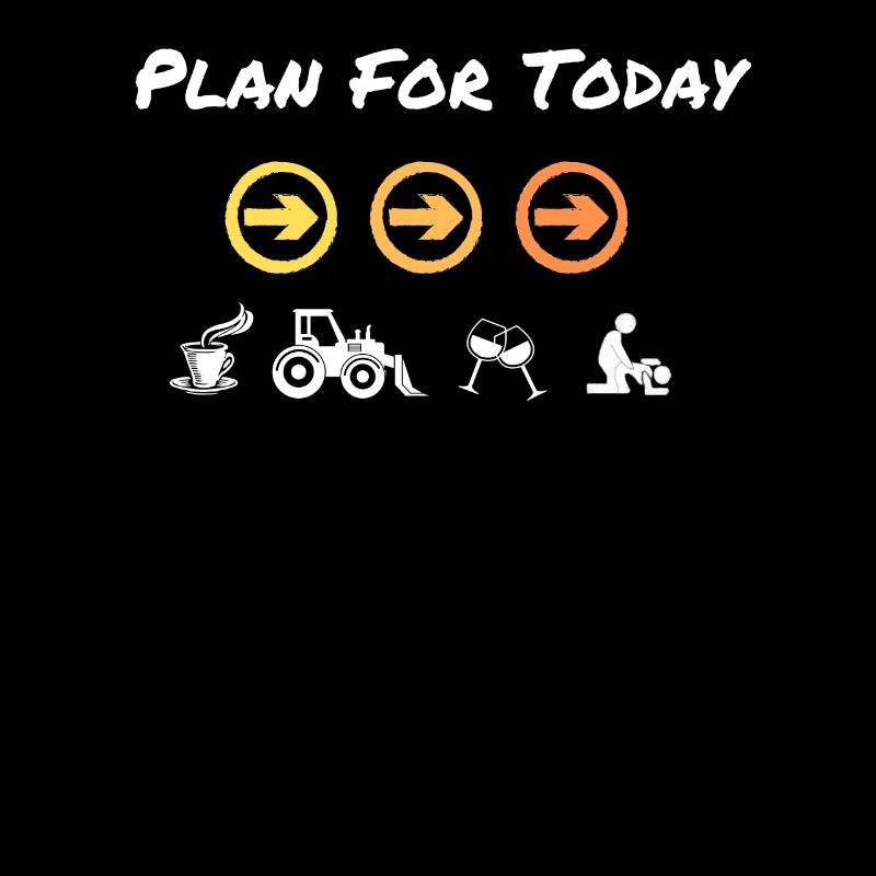 Plan for driving excavators or tractors today