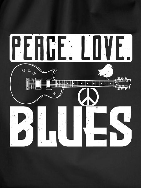 Peace love blues music