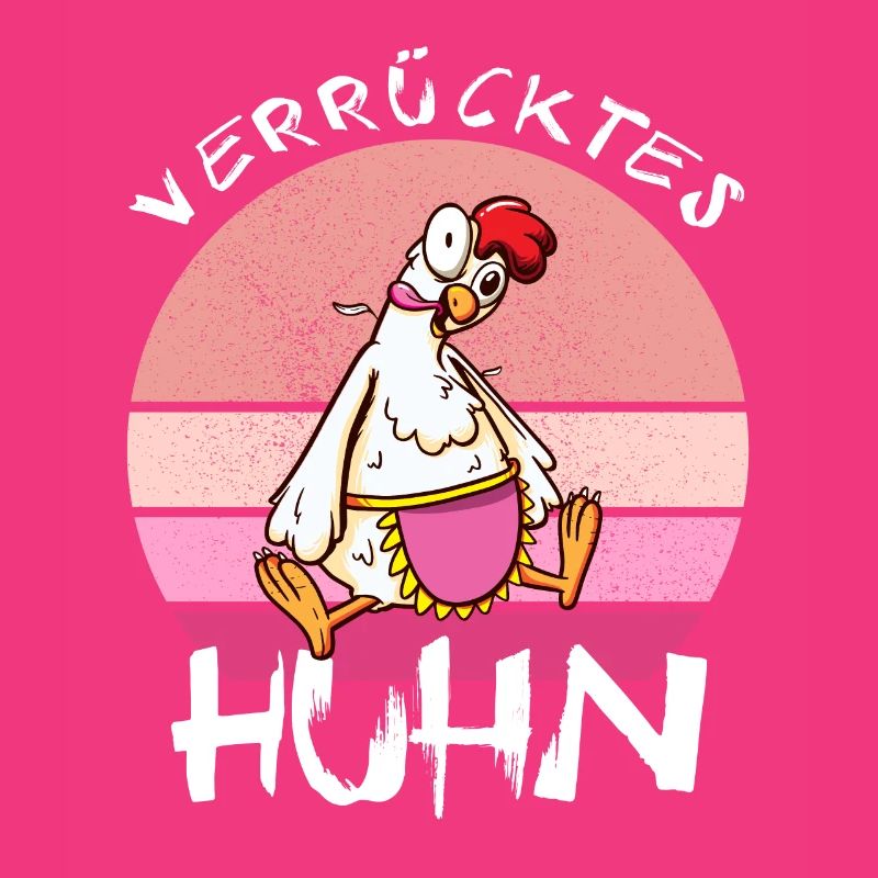 Crazy Chicken Funny Farmer