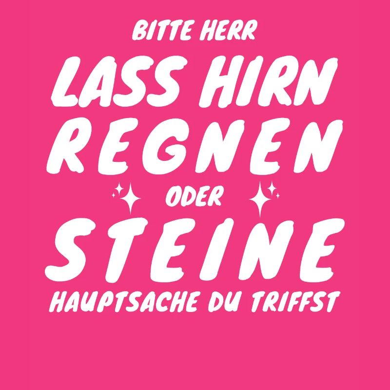 New Bitte Herr lass Hirn regnen oder Steine...