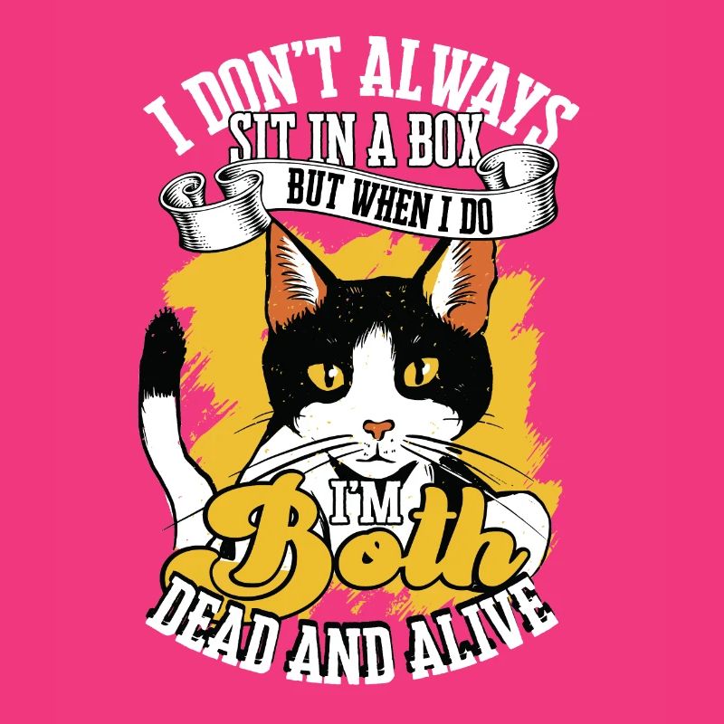 Schrodinger's Cat Box Alive Dead Quantum Physics