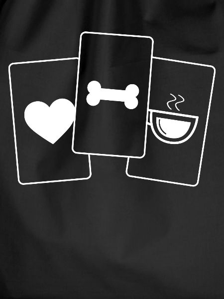 Heart Coffee Dog Bones -