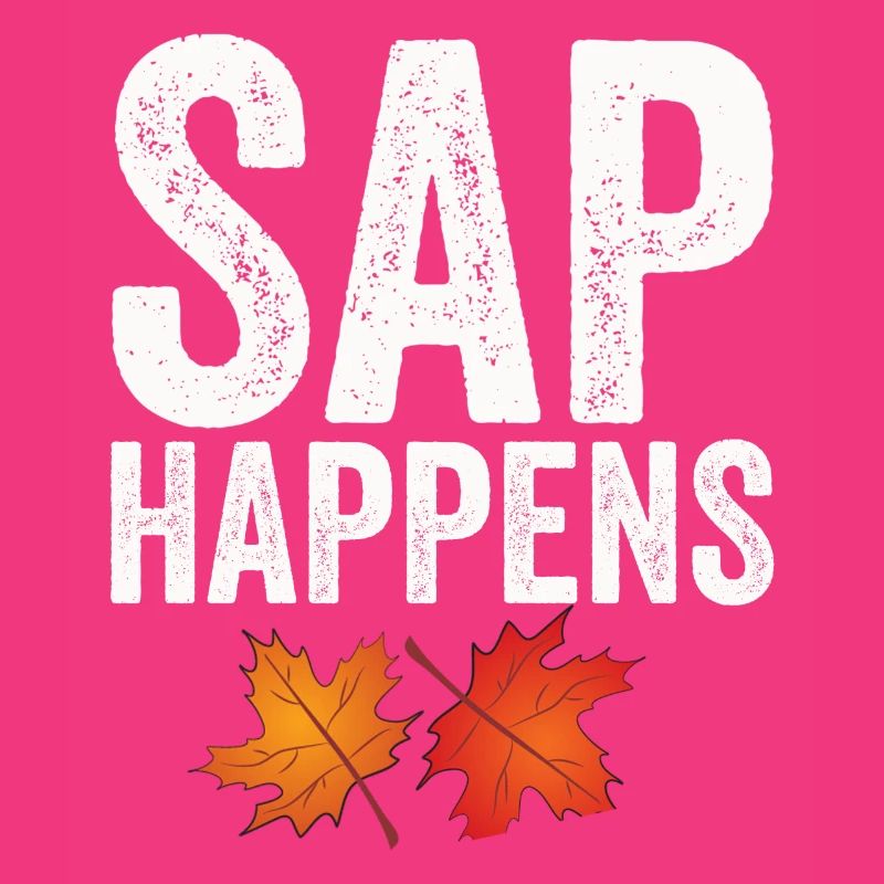 Maple Syrup Tree Tapping Funny Autumn