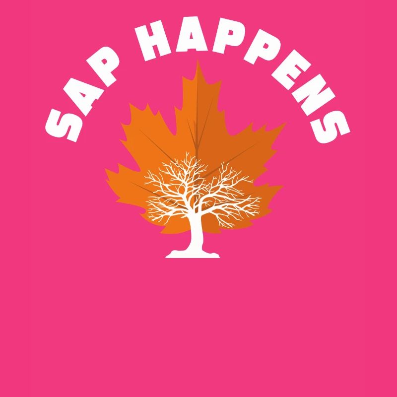 Maple Syrup Tree Tapping Funny Autumn