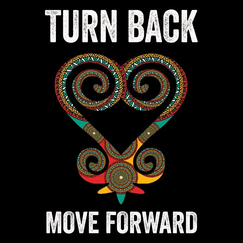 Sankofa Symbol Adinkra Ghana Schwarz