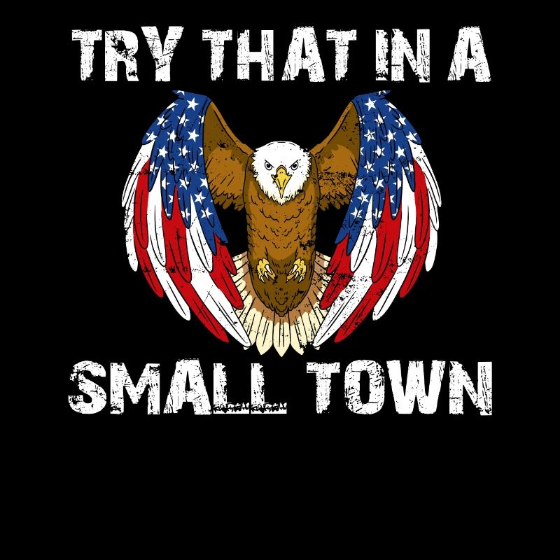 Small Town American Retro Eagle Vintage