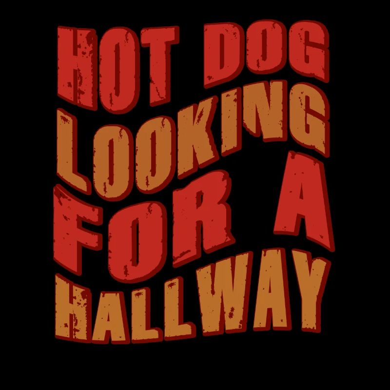 Hot Dog Looking For A Hallway
