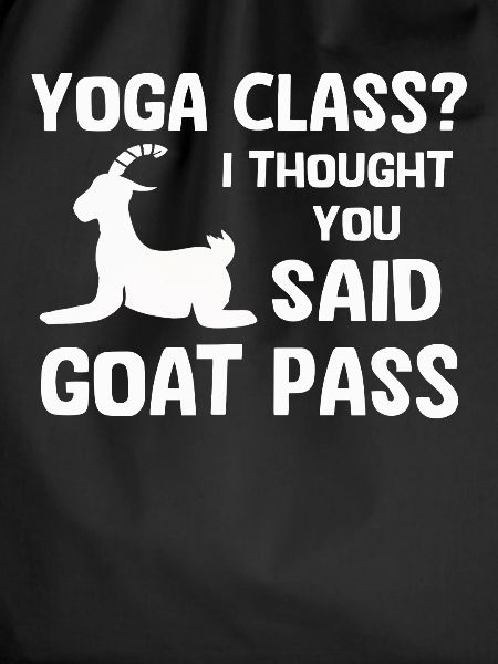 Yoga-Kurs oder Ziegenpass
