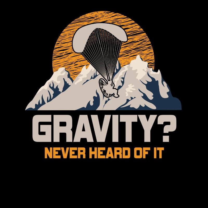 Mème hilarant de gravité de paramoteur