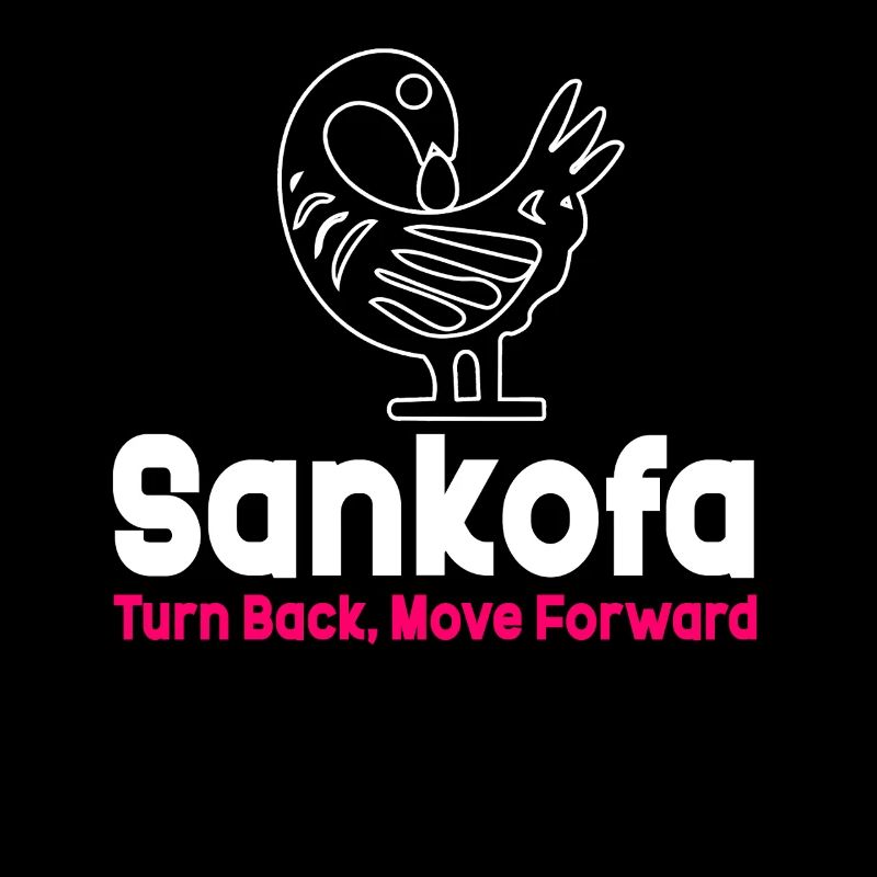 Sankofa Symbol Adinkra Ghana Schwarz