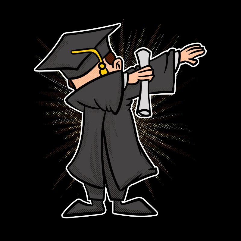 Dabbing Graduate Tee Cute Student Gift TShirt