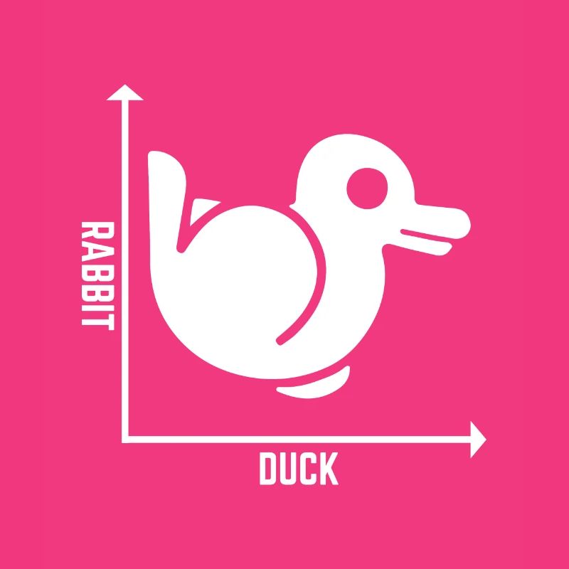 Rabbit Duck Graph Math Pun Schüler Lehrer Ostern