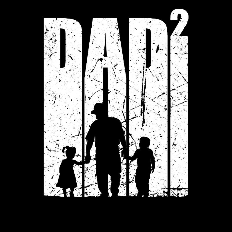 Father with child double dad gift