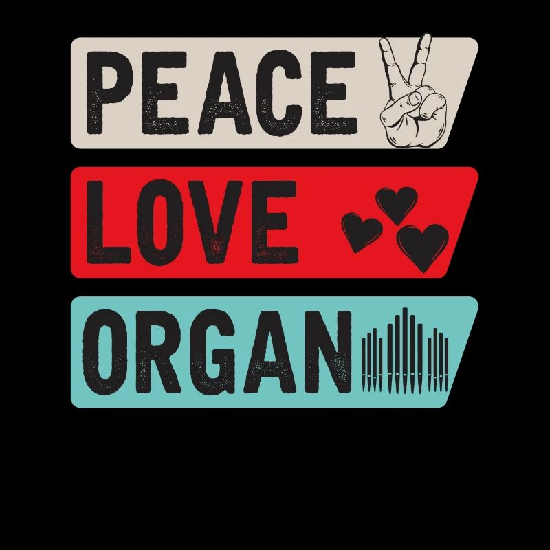 Peace Love Organ Harmonica Player