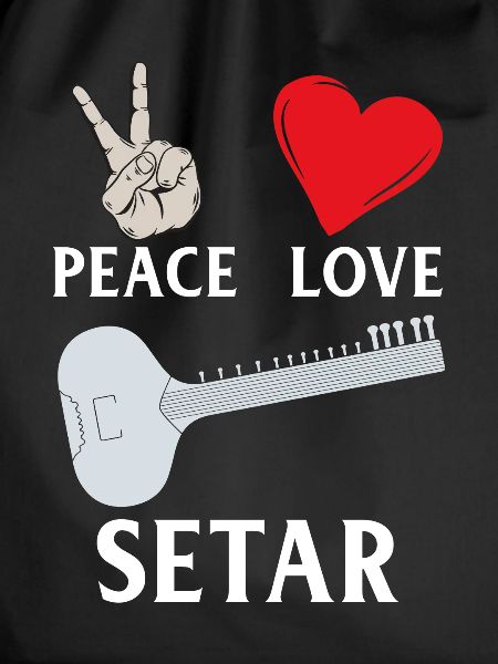 Peace Love Setar Instrument