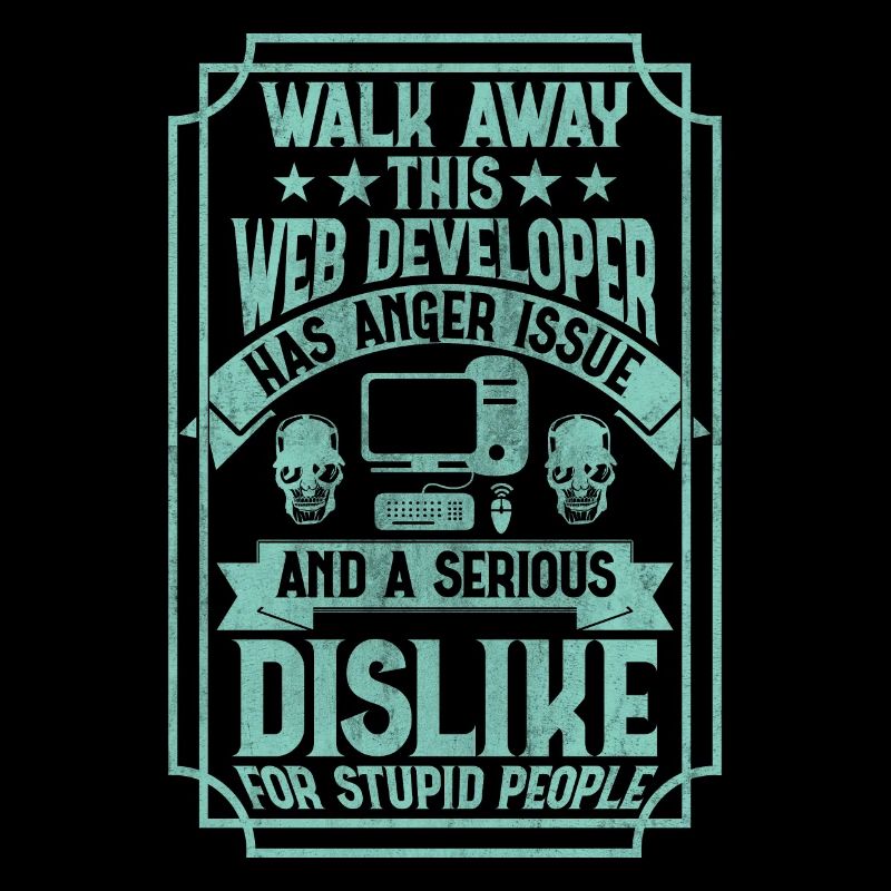 Drôle de programmeur Développeur Web Drôle