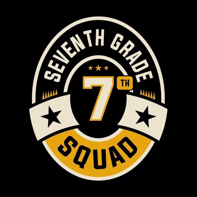 Seventh 7th Grade Squad Team Back To School