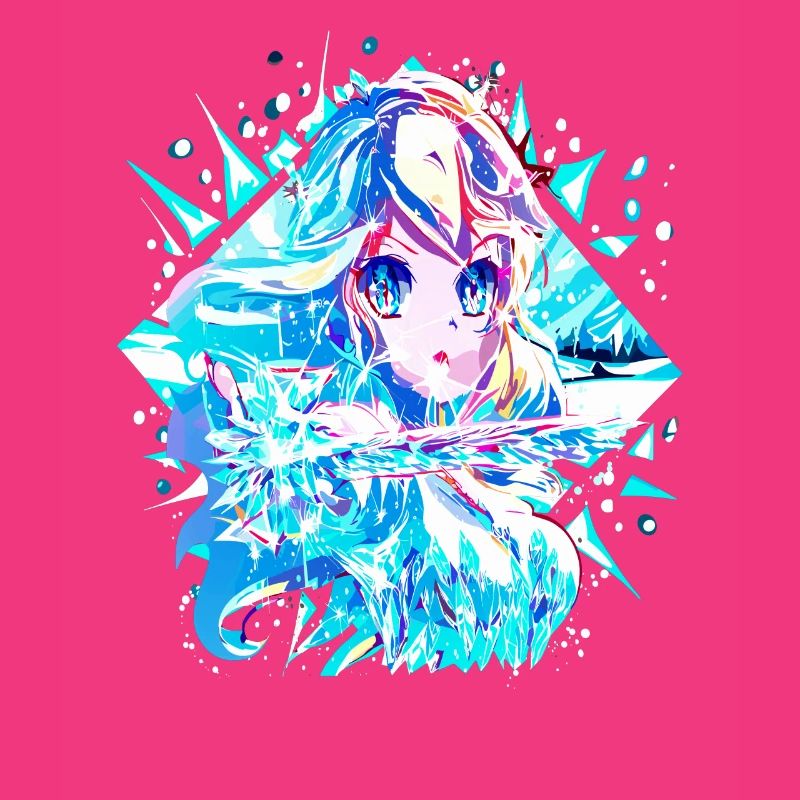 Anime Reine des neiges Princesse des glaces