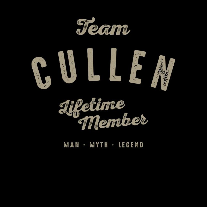 Team Cullen Lebenslanges Mitglied Lustiger Name Cullen