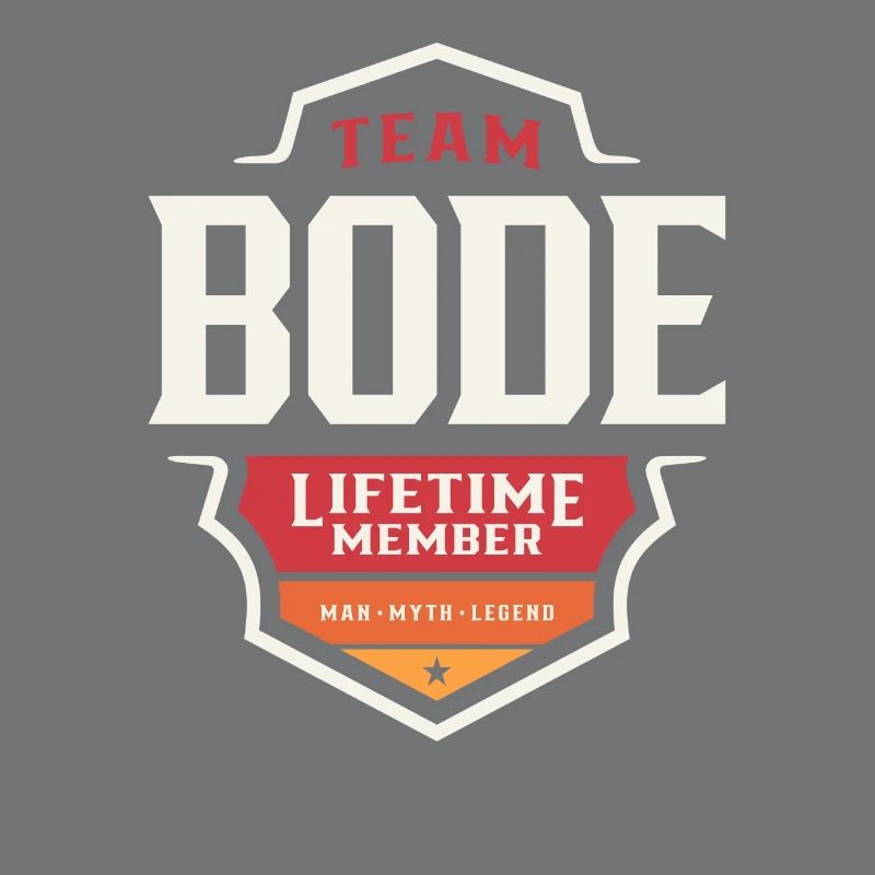Team Bode Lebenslanges Mitglied Lustiger Name Bode