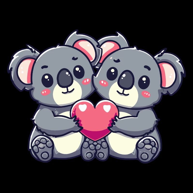 Koala Paar Liebe Valentinstag