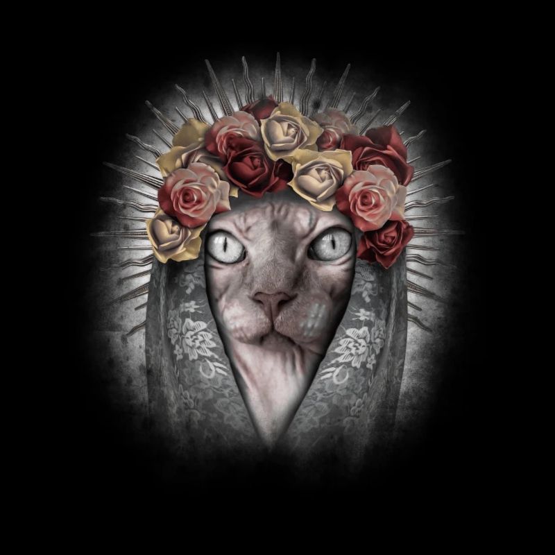 Los dios de muertos chemise de chat