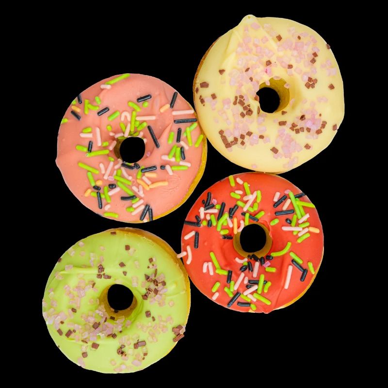 Farbenfrohe Donuts