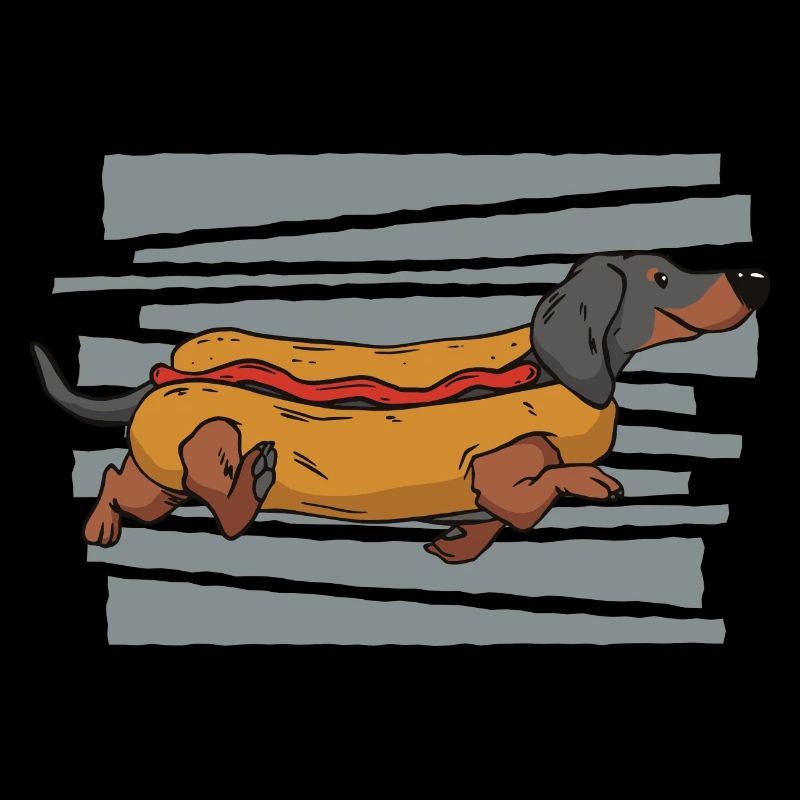 Funny Dachshund Hot Dog