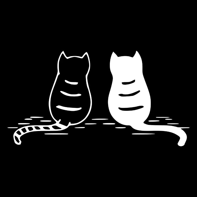 sitzende Katzen