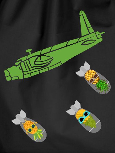 Green Pineapple Bomb Plane