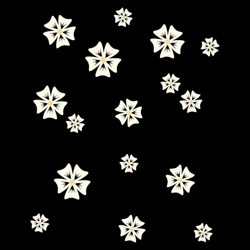 Floral pattern in a simple style