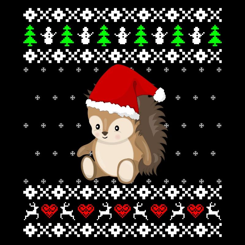 Süßer Igel Ugly Christmas Weihnachten Geschenk