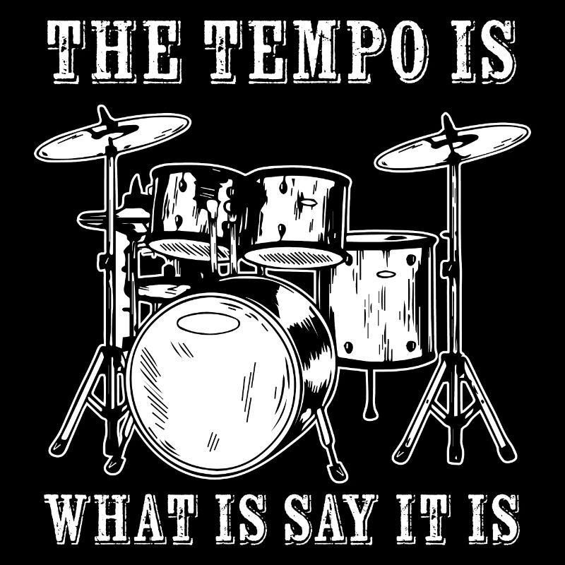 Tempo Music Band Percussion Drum Set Drummer Gift