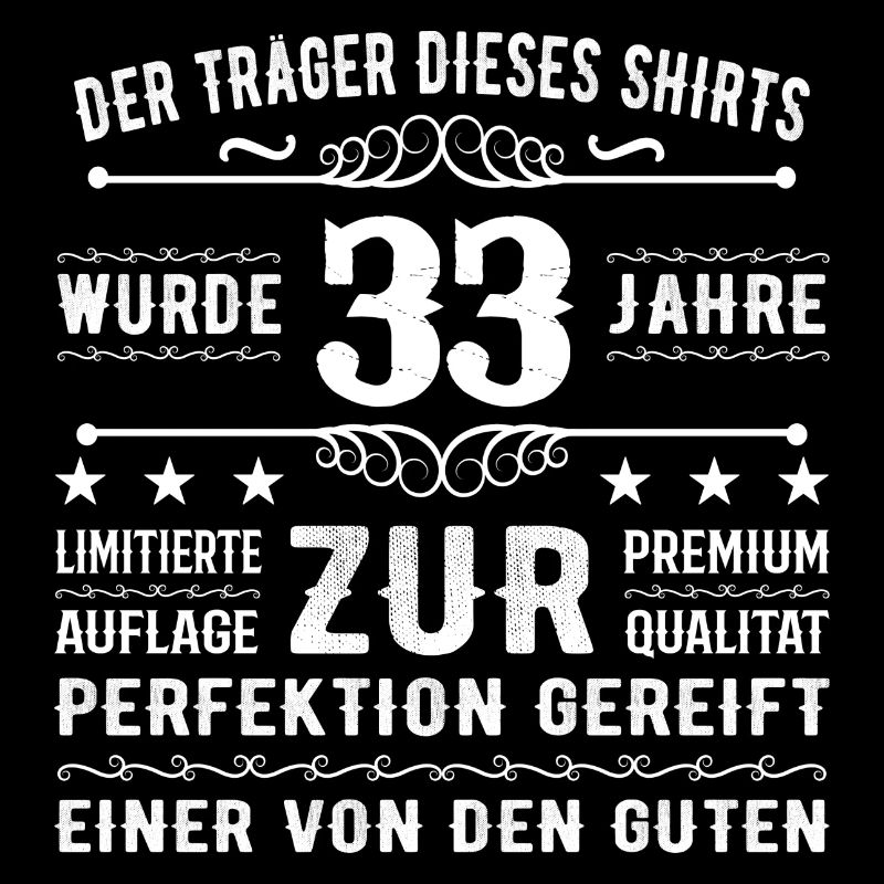 33 Years Gift Idea for 33 - Birthday