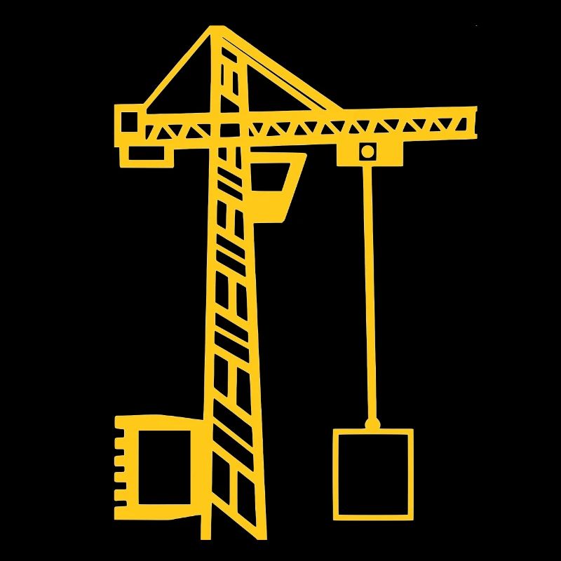 Grue grue de construction grue de levage construction monochrome