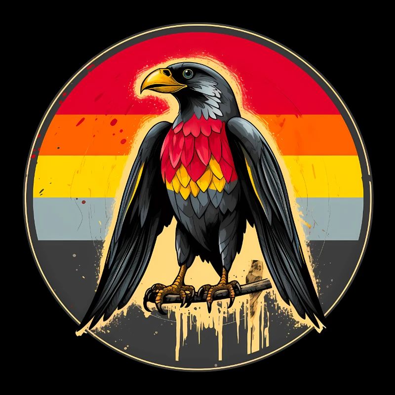 Eagle with germany colors