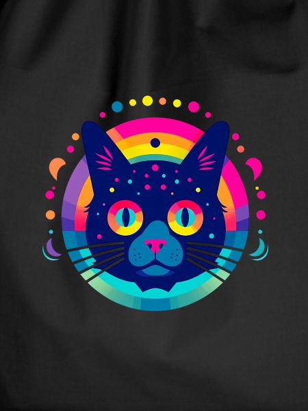 Flat Icon Cat Rainbow