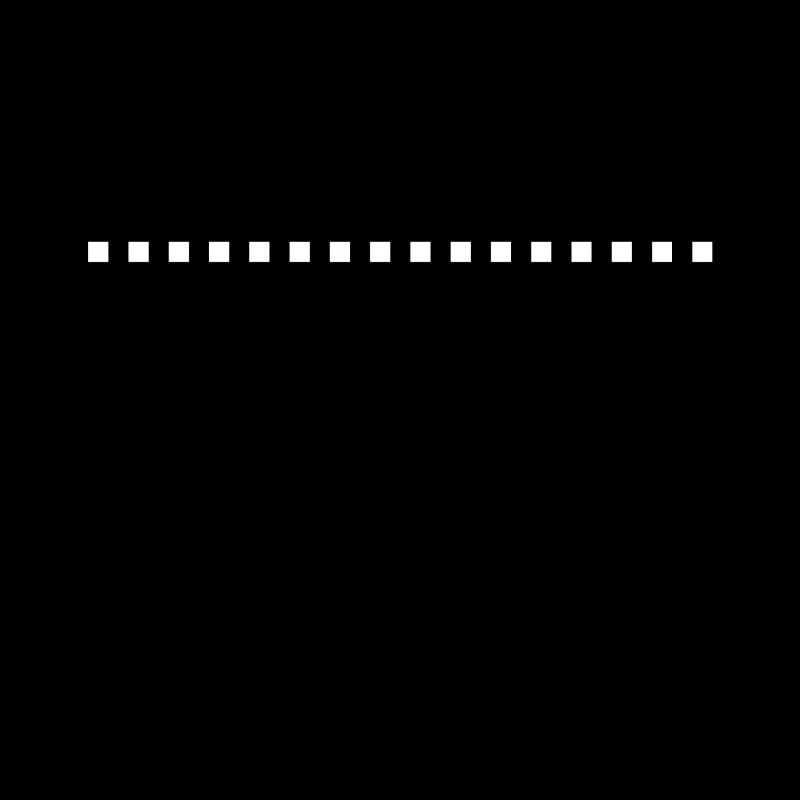 Dash line square white
