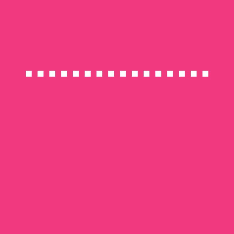 Dash line square white