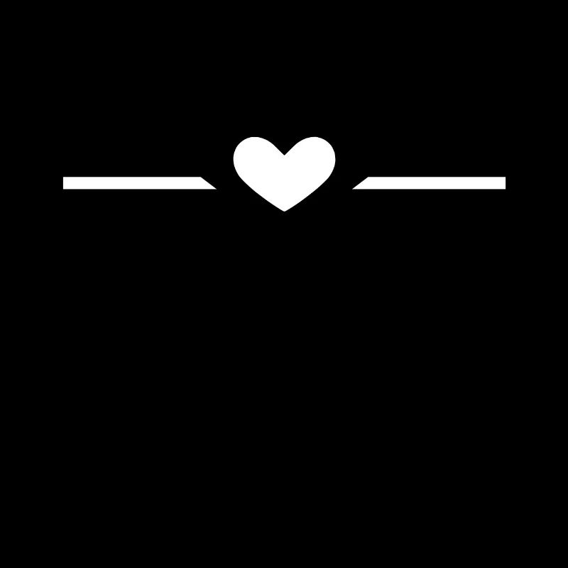 Heart white line